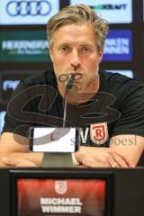 3. Liga; FC Ingolstadt 04 - SSV Jahn Regensburg; Pressekonferenz Interview Cheftrainer Michael Wimmer (SSV) Remis Unentschieden 1:1