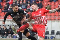 3. Liga; FSV Zwickau - FC Ingolstadt 04; Zweikampf Kampf um den Ball Pascal Testroet (37, FCI) Max Dittgen (10, FCI)