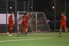 2024_2_7 - A-Junioren Bundesliga  - Saison 2023/24 - A-Junioren - FC Ingolstadt 04 - SpVgg Greuther Fürth -  Der 3:0 Führungstreffer durch - Luka Klanac (Nr.9 - FC Ingolstadt 04 A-Jugend) - jubel - Mustafa Özden (Nr.3 - FC Ingolstadt 04 A-Jugend) -  Foto: