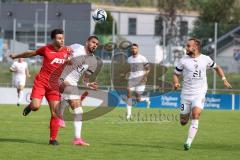 3. Liga; FC Ingolstadt 04 - Trainingslager, Testspiel, FC Kottern; Zweikampf Kampf um den Ball Pascal Testroet (37, FCI) David Kopacz (29, FCI)