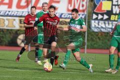 Toto-Pokal; VfB Eichstätt - FC Ingolstadt 04; Dominik Franke (3 FCI) Johannes Golla (Nr.19 - VfB)