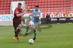 3. Liga - FC Ingolstadt 04 - TSV 1860 München - Stefan Kutschke (30, FCI) Salger Stephan (6, 1860)