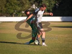 Freundschaftsspiel - Saison 2026/27 - TSV Ober/.Unterhaunstadt - FC Gerolfing  - Atilla Demir (Nr.29 - FC Gerolfing) - Nikola Kamenjasevic grau Ober./Unterh.stadt  - Foto: Meyer Jürgen