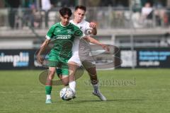 Bezirksliga - Saison 2024/25 - FC Gerolfing - SV Waldeck-München - Ahmet Altay (Nr.25 - FC Gerolfing) - Simon Airapetian weiss Waldeck - Foto: Meyer Jürgen