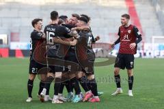 3. Liga; FC Ingolstadt 04 - 
SV Sandhausen; Tor Jubel Treffer Yannick Deichmann (20, FCI) Felix Keidel (43, FCI) Ryan Malone (16, FCI) Moritz Seiffert (23, FCI) Julian Kügel (31, FCI)