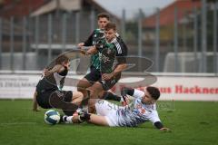 Bezirksliga - Saison 2026/27 - TSV Gaimersheim - FC Türk Sport Garching - Luis Friedrich schwarz Gaimersheim  - Kerem Tokdemir weiss Garching  -  Foto: Meyer Jürgen