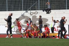 2. Fußball-Liga - Frauen - Saison 2022/2023 - FC Ingolstadt 04 - FSV Gütersloh - Das Spiel ist aus - jubel - Foto: Meyer Jürgen