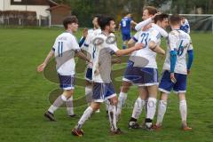 Kreisliga - Saison 2022/2023 - Sv Hundszell - TSV Ober/Unterhaunstadt - Der 1:1 Ausgleichstreffer durch Maximilian Friebe weiss Hundszell - jubel - Foto: Meyer Jürgen