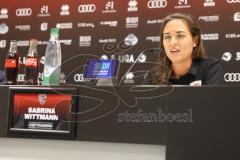 3. Liga - Saison 2024/25 - Pressekonferenz - FC Ingolstadt 04 -  - Cheftrainerin Sabrina Wittmann (FCI) - XXXXX - Foto: Meyer Jürgen