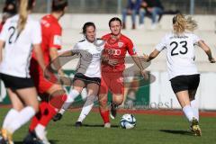 2023_10_22 - 2. Bundesliga - Saison 2023/24 - FC Ingolstadt 04 Frauen - FSV Gütersloh - Katharina Reikersdorfer (Nr.20 - FCI Frauen) - Strothmann Lena weiss Gütersloh - Foto: Meyer Jürgen