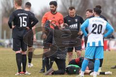 Bezirksliga - Saison 2024/25- TSV Gaimersheim - FC Aschheim - Dennis Hüttinger (Nr.7 - TSV Gaimersheim) verletzt am Boden und muss ausgewechselt werden - XXXXX - Foto: Meyer Jürgen