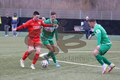 Freundschaftsspiel - Saison 2022/2023 - FC Ingolstadt 04 - VFB Eichstätt - Keidel Felix (Nr.6 - Fc Ingolstadt 04 II) - Meixner Timo grün Eichstätt - Foto: Meyer Jürgen