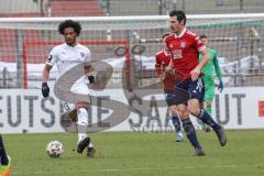 3. Liga - SpVgg Unterhaching - FC Ingolstadt 04 - Francisco Da Silva Caiuby (13, FCI) Stroh-Engel Dominik (7 SpVgg)