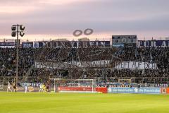 3. Liga; TSV 1860 München - FC Ingolstadt 04; Fan Fankurve Banner Fahnen Spruchband