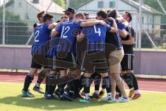 Kreisliga - Saison 2022/2023 - DJK Ingolstadt - SV Sandersdorf - Der 1:2 Führungstreffer durch Michael Detling blau Sandersdorf - jubel - Foto: Meyer Jürgen