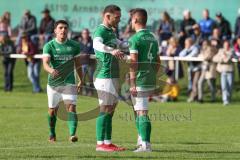 2023_10_28 - Kreisliga - Saison 2023/24 - SV Menning - FC Gerolfing  - Der 0:1 Führungstreffer durch Raymond Kreizer grün Gerolfing - jubel - Foto: Meyer Jürgen