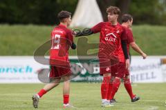 Kreisklasse - Saison 2023/24 - SV Zuchering - TSV Baar/Ebenhausen -  Der 1:0 Führungstreffer durch Leander Friedl rot Zuchering - jubel  - Foto: Meyer Jürgen