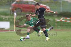 Bezirksliga - Saison 2024/25- TSV Gaimersheim - FC Gerolfing - Nico von Swiontek Brzezinski (Nr.17 - TSV Gaimersheim) - Timo Kraus (Nr.21 - FC Gerolfing) - Foto: Meyer Jürgen