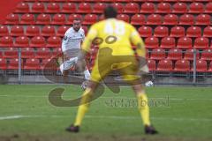 3. Liga - SpVgg Unterhaching - FC Ingolstadt 04 - Fatih Kaya (9, FCI) Torwart Jo Coppens (48 SpVgg)