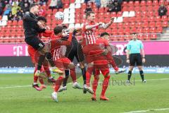 3. Liga; FSV Zwickau - FC Ingolstadt 04; Torchance Patrick Schmidt (9, FCI) Kopfball, Visar Musliu (16, FCI) Löhmannsröben Jan (10 FSV)