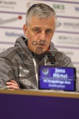3. Liga; Erzgebirge Aue - FC Ingolstadt 04; Interview Pressekonferenz Cheftrainer Jens Härtel (Aue)