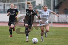 2. Fußball-Liga - Frauen - Saison 2022/2023 - FC Ingolstadt 04 - Eintracht Frankfurt II - Nina Penzkofer (Nr.29 - FCI Frauen) - Nachtigal Sophie weiss Frankfurt - Foto: Meyer Jürgen