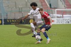 3. Liga - SpVgg Unterhaching - FC Ingolstadt 04 - Francisco Da Silva Caiuby (13, FCI) Stierlin Niclas (26 SpVgg)