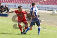 A - Junioren Bundesliga Süd/Südwest -  Saison 2021/2022 - FC Ingolstadt 04 - Karlsruher SC - Schmid Mamuel (#7 FCI) - Kalici Ramiz blau Karlsruhe - Foto: Meyer Jürgen