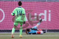 2. Fußball-Liga - Frauen - Saison 2022/2023 - FC Ingolstadt 04 - VFL Wolfsburg II - Torwart Franziska Meier (Nr.1 - FCI Frauen) - Foto: Meyer Jürgen