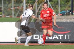 2. Fußball-Liga - Frauen - Saison 2022/2023 - FC Ingolstadt 04 - FSV Gütersloh - Ebert Lisa (Nr.10 - FC Ingolstadt 04 ) - Pagel Demi weiss Gütersloh - Foto: Meyer Jürgen