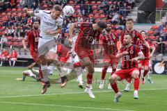 3. Liga; FC Viktoria Köln - FC Ingolstadt 04; Torchance Kopfball Tobias Schröck (21, FCI)
