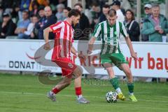 Landesliga - Saison 2025/26 - SV Manching - TSV Dachau  - Berkant BArin rot Dachau  - Emrah Ahmetovic (Nr.7 - SV Manching) - Foto: Meyer Jürgen