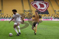 3. Liga - Dynamo Dresden - FC Ingolstadt 04 - Francisco Da Silva Caiuby (13, FCI) Kade Julius (20 Dresden)