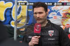 3.Liga - Saison 2022/2023 - 1. FC Saarbrücken - FC Ingolstadt 04 - Cheftrainer Guerino Capretti  (FCI) im Interview mit MagentaTV - Foto: Meyer Jürgen