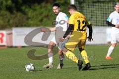 2023_10_22 - Kreisklasse - Saison 2023/24 - TSV Ingolstadt Nord - FC Gelbelsee - Hakan Türkcephe weiss Ing Nord - Maximilian Waffler gelb Gelbelsee - Foto: Meyer Jürgen