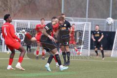 Bayernliga Nord - Saison 2023/24 - FC Ingolstadt 04 II - SpVgg Hankofen-Hailing -  Der 1:0 Führungstreffer durch - Birkl Johannes rot FCI - jubel -  - Schneider David schwarz Hankofen - Foto: Meyer Jürgen