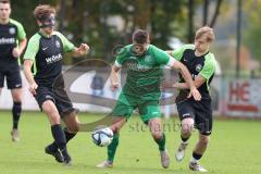 Bezirksliga - Saison 2025/26 - FC Gerolfing - SVA Palzing - Christian Träsch (Nr.3 - FC Gerolfing) - Michael Tafelmaier schwarz Palzing - Foto: Meyer Jürgen
