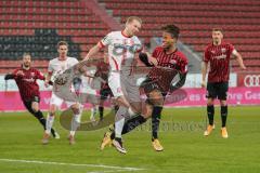 3. Liga - FC Ingolstadt 04 - Hallescher FC - Caniggia Ginola Elva (14, FCI) Vucur Stipe (23 Halle)