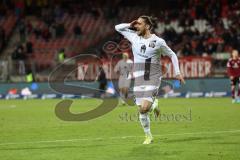 2.BL; 1. FC Nürnberg - FC Ingolstadt 04; Tor Jubel Treffer 0:5 Valmir Sulejmani (33, FCI)