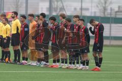 A-Junioren Bundesliga  - Saison 2024/25 - A-Junioren - DFB Vereinspokal - Viertelfinale FC Ingolstadt 04 - SC Freiburg - Die Spieler begrüßen die Fans - XXXXX - Foto: Meyer Jürgen