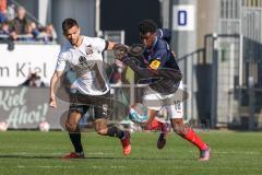 2.BL; Holstein Kiel - FC Ingolstadt 04 - Visar Musliu (16, FCI) Wriedt Kwasi Okyere (18 Kiel)