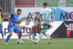 2.BL; FC Ingolstadt 04 - Werder Bremen, Michael Heinloth (17, FCI) Schmidt Niklas (22 Bremen)