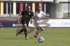 2. Fußball-Liga - Frauen - Saison 2023/2024 - FC Ingolstadt 04 - SV Meppen - Leonie Heim (Nr.9 - FCI Frauen) - Seyen Ayleen weiss Meppen- Foto: Meyer Jürgen