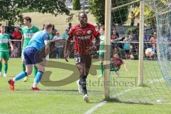 Vorbereitungsspiel - Testspiel - FC Ingolstadt 04 - VFB Eichstätt  - Der 1:0 Führungstreffer durch Doumbouya Moussa (#27 FCI) - Rauh Florian Torwart Eichstätt - jubel - Foto: Jürgen Meyer