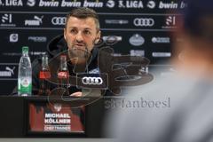 3. Liga; FC Ingolstadt 04 - FC Viktoria Köln; Interview Pressekonferenz Cheftrainer Michael Köllner (FCI)
