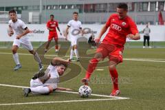 Bayernliga Süd - Saison 2022/2023 - FC Ingolstadt 04 -  VFR Garching - Gashi Egson (Nr.9 - Fc Ingolstadt 04 II) - Riccardo Basta. weiss Garching - Foto: Meyer Jürgen