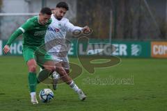 Bezirksliga - Saison 2025/26 - FC Gerolfing - DJK München - Donat Bashota (Nr.24 - FC Gerolfing) - Dennis Appiiah weiss München links - Mustafa Yemin weiss München - Foto: Meyer Jürgen