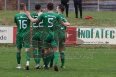 BZL - Oberbayern Nord - SV Manching - SV Kasing -  Der 3:0 Führungstreffer per Kopfball durch Benedikt Vollnhals (#9 Manching) - jubel - Foto: Jürgen Meyer