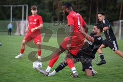 Kreisliga - Saison 2026/27- SV Zuchering - Türkisch SV Ingolstadt - Haka Düzgün schwarz Türkisch - Glenn Heicappell rot Zuchering - Foto: Meyer Jürgen