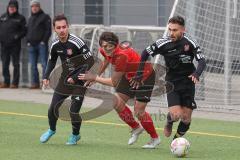 AUDI - Schanzer Amateurcup 2023 - Vorrunde - Türk SV Ingolstadt - SV 66 Pondorf - Aytac Mandaci schwarz Türk SV - Johannes Zeller rot Pondorf - Foto: Meyer Jürgen